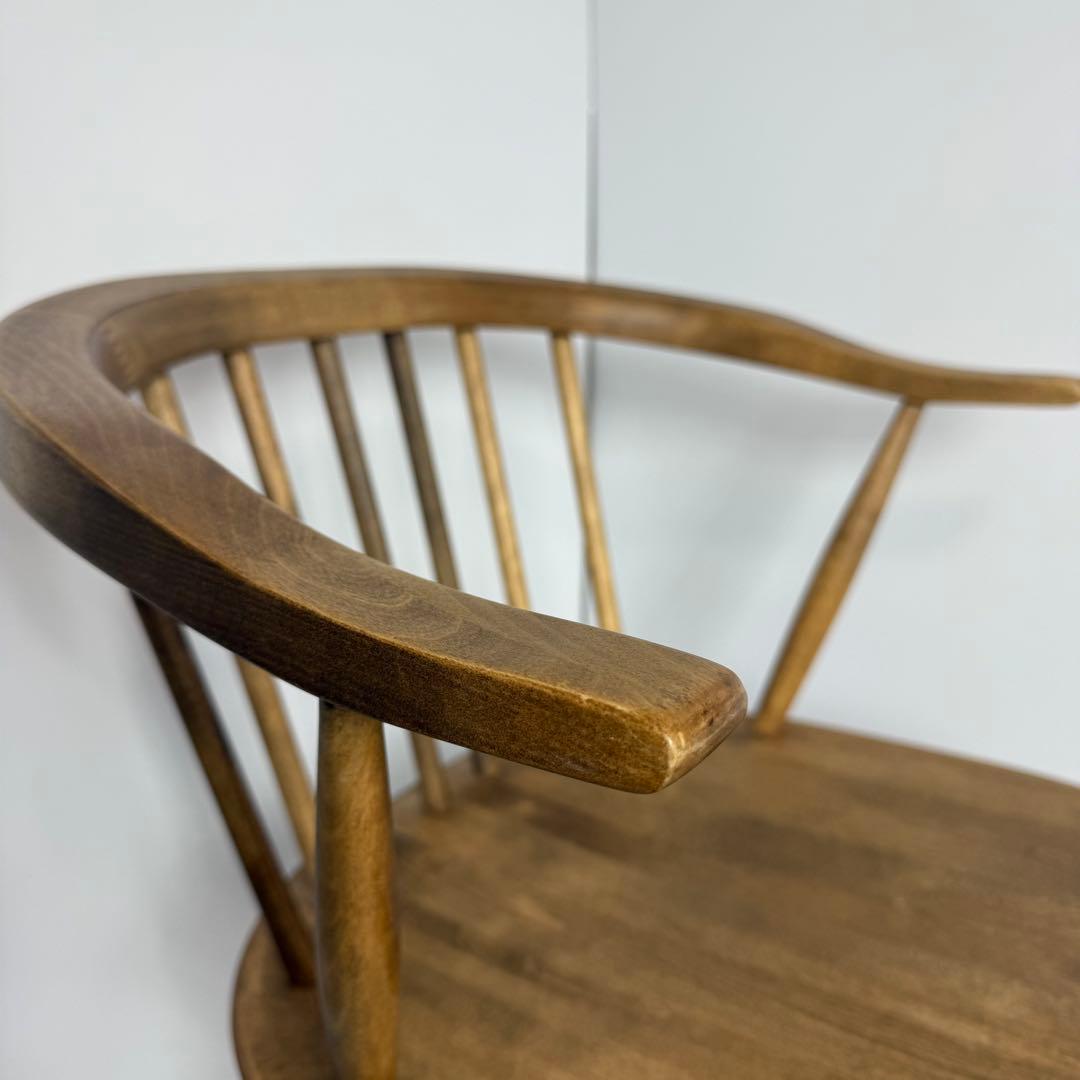 美品　関家具　ロメリア ダイニングチェア（ナチュラル） アームチェア