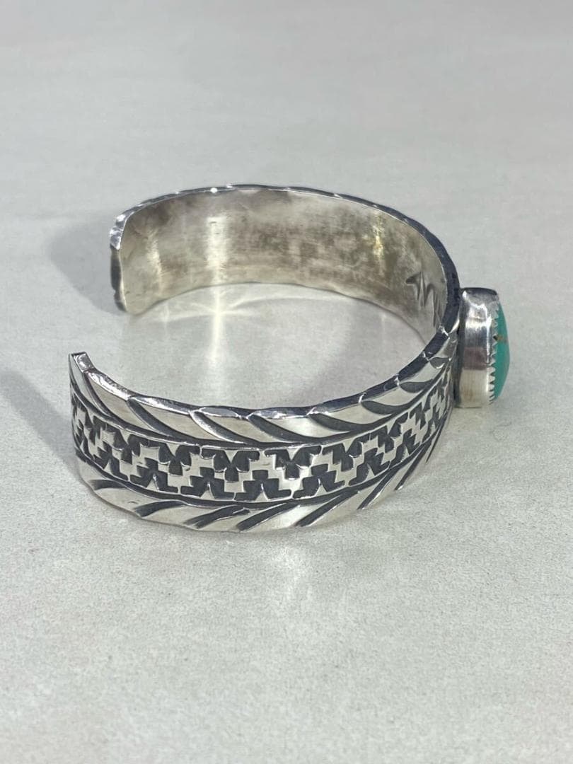 美品 希少 ナバホ Jonathan Todacheene ターコイズ703P▲