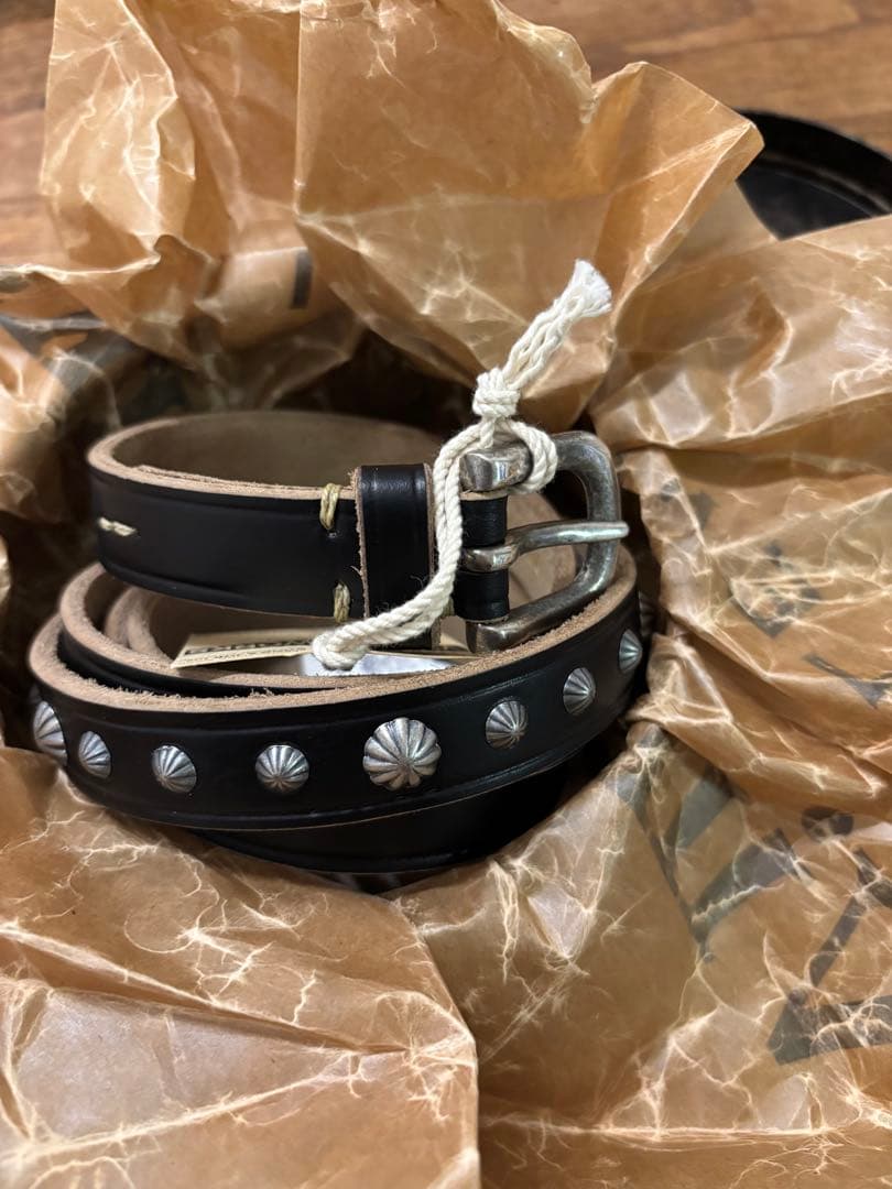 VINTAGE WORKS DH5745 CH-7 ブラックレザーベルト