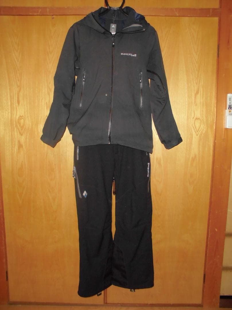 montbell スノーボード/スキーウェアセット 黒 男性用Mサイズ