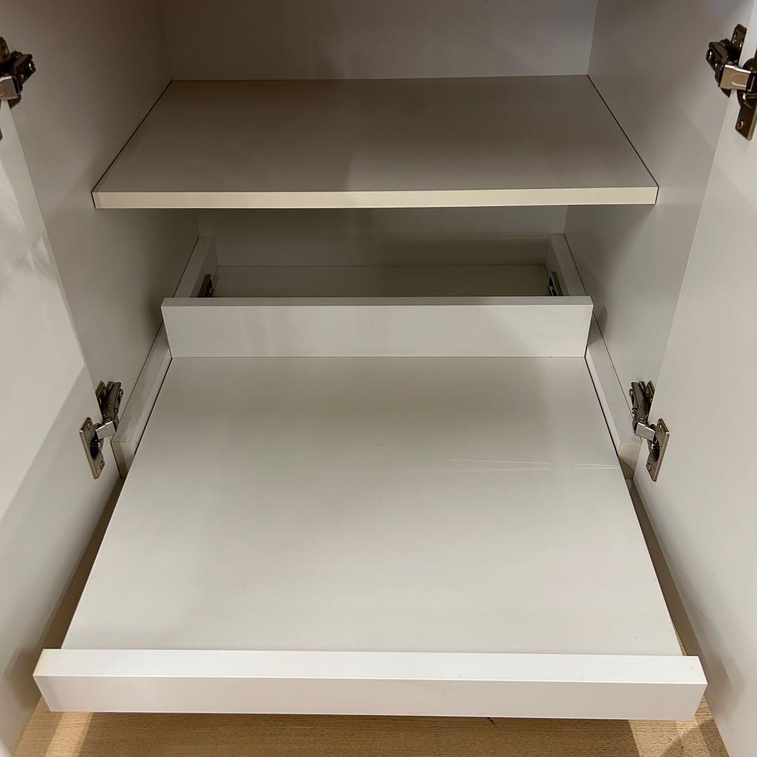 処分品★食器棚 カップボード 60cm幅 ダイニングボード 耐震ラッチ