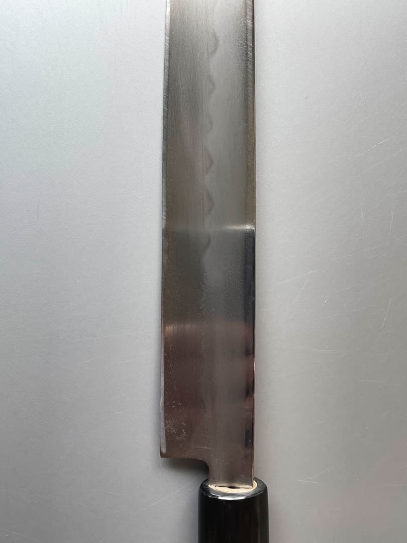 京都 有次 本焼 柳刃包丁 尺寸（30cm） 鞘付き 新品水牛柄