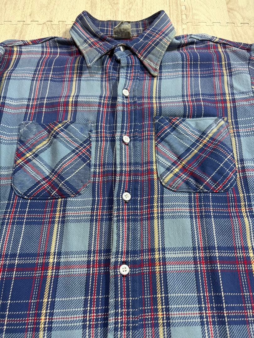 70s ビッグマック ビンテージ 長袖 チェック柄 ヘビー ネルシャツ XL