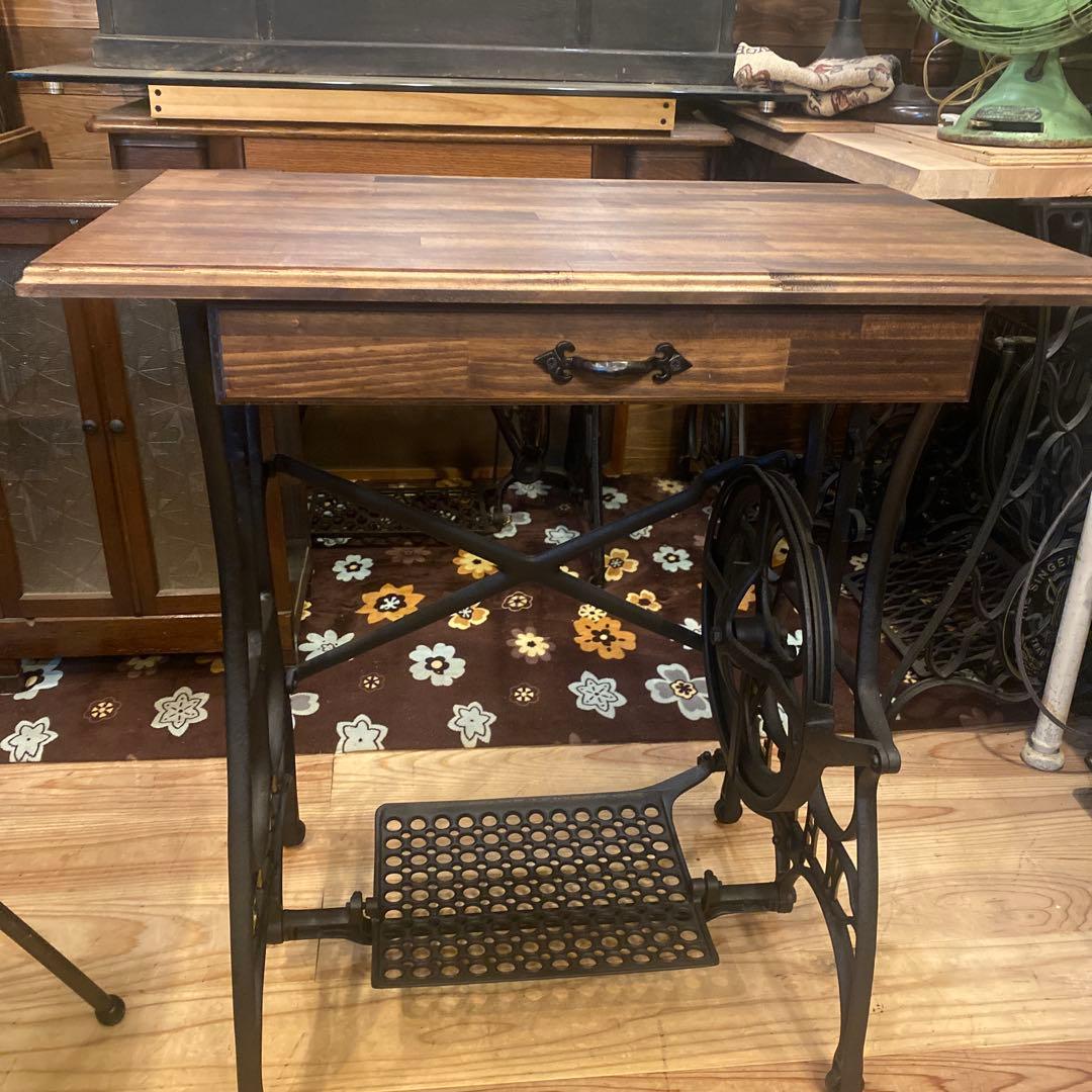 ミシン脚テーブル　天板＆脚カバーセット