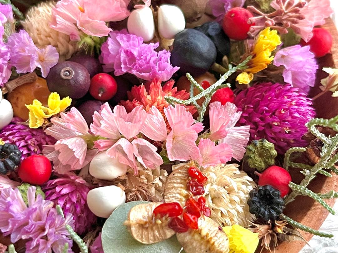 春花ドライフラワーミックス 花材❤️バーバリウム・レジン・キャンドル・ハンドメイド