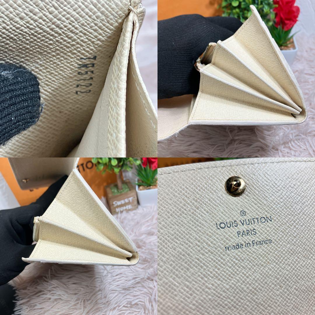 ！美品！ ルイヴィトン ダミエアズール ポルトフォイユ サラ レディース 長財布