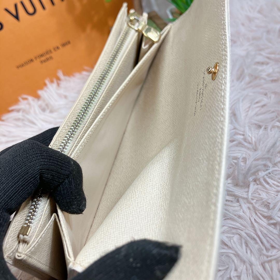 ！美品！ ルイヴィトン ダミエアズール ポルトフォイユ サラ レディース 長財布