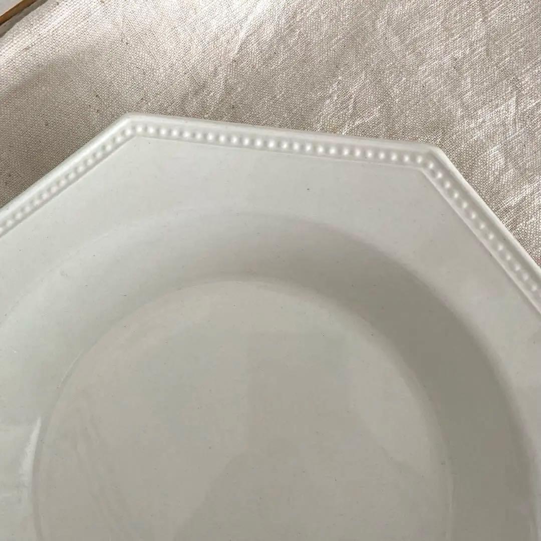 クレイユエモントロー オクトゴナル octogonale 深皿　パール　美品