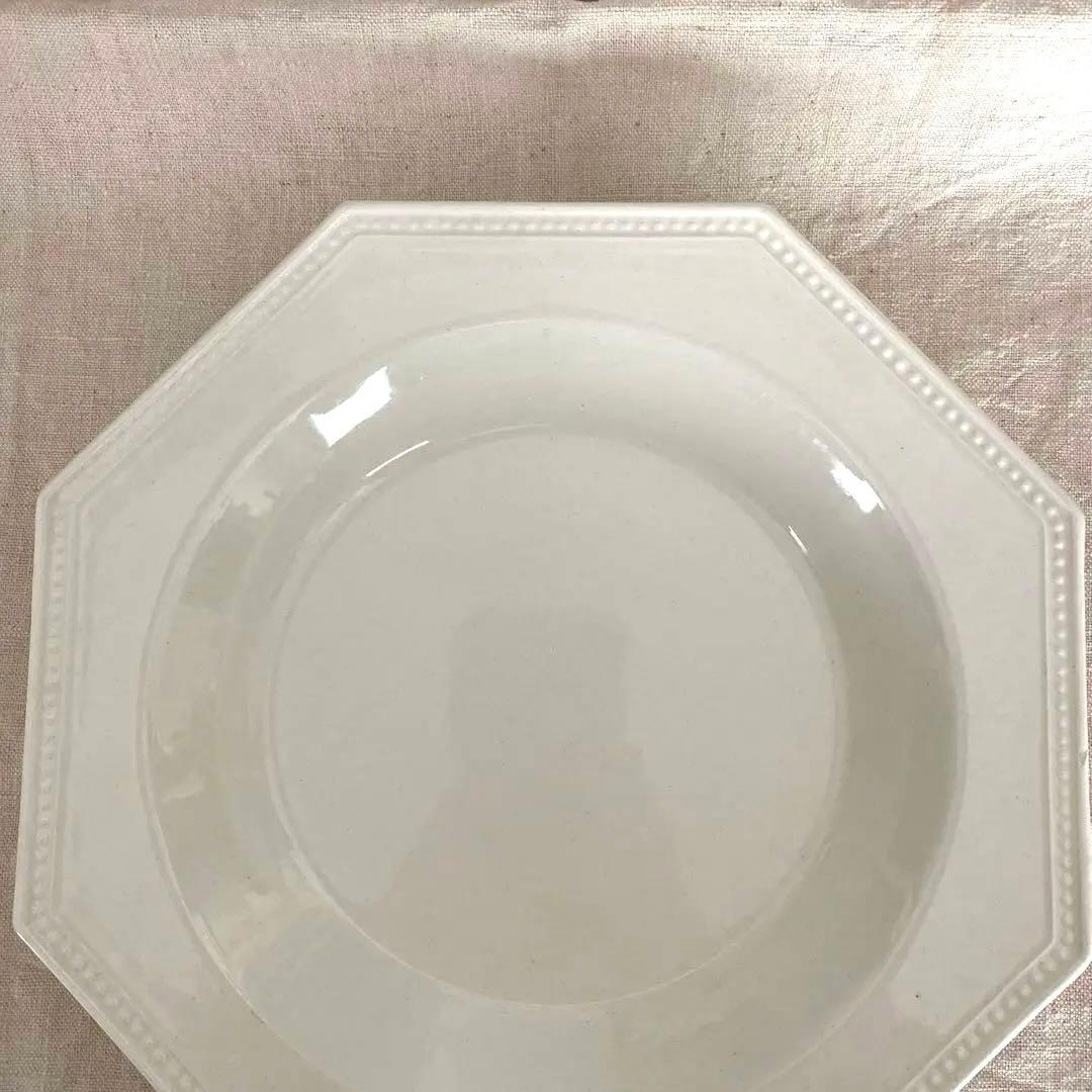 クレイユエモントロー オクトゴナル octogonale 深皿　パール　美品