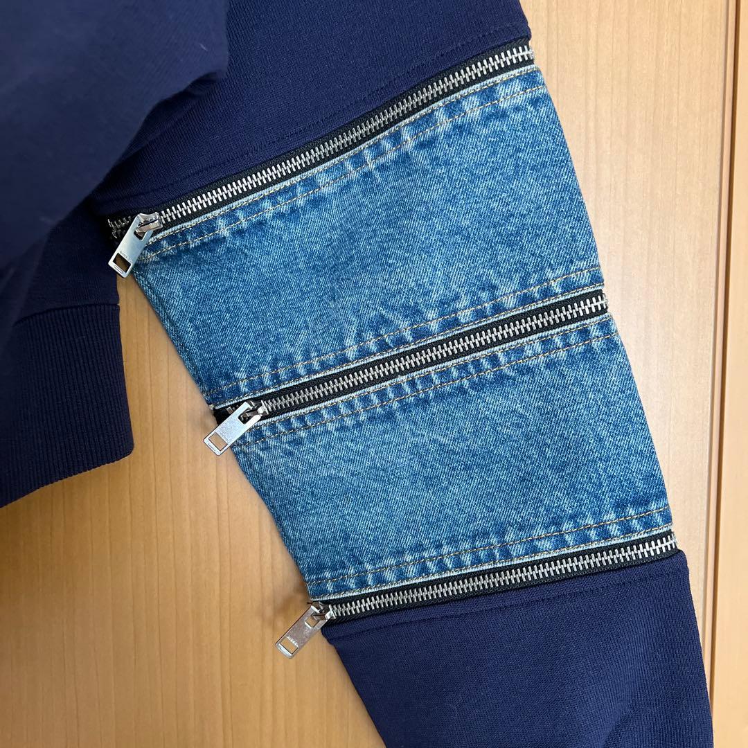 ディーゼル DIESEL ニットデニム切り替えジップディテール S