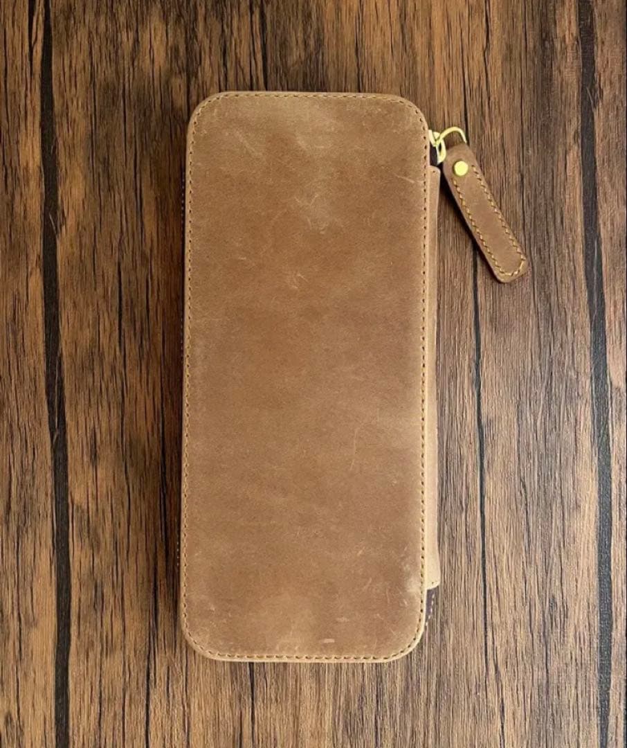 新品未使用！ バハギア ペンケース クレイジーホース キャメル