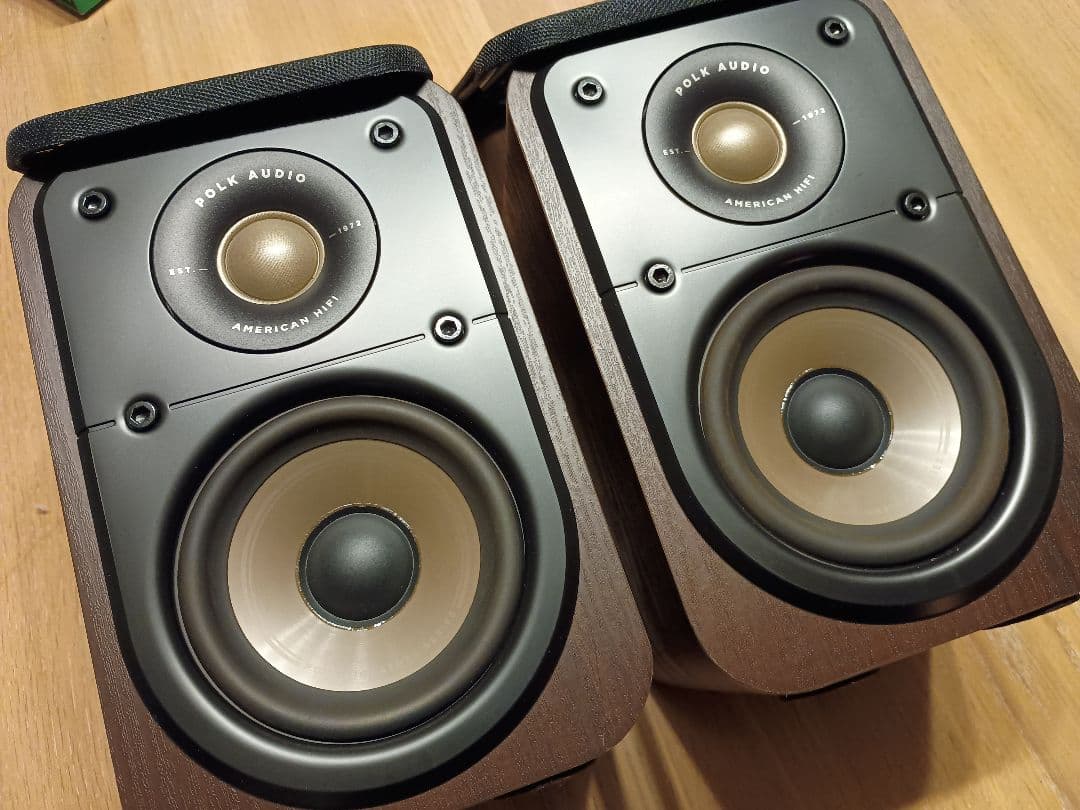 音質最高！●POLK AUDIO●ES10●木目&黒●ES10BRN（2台セット