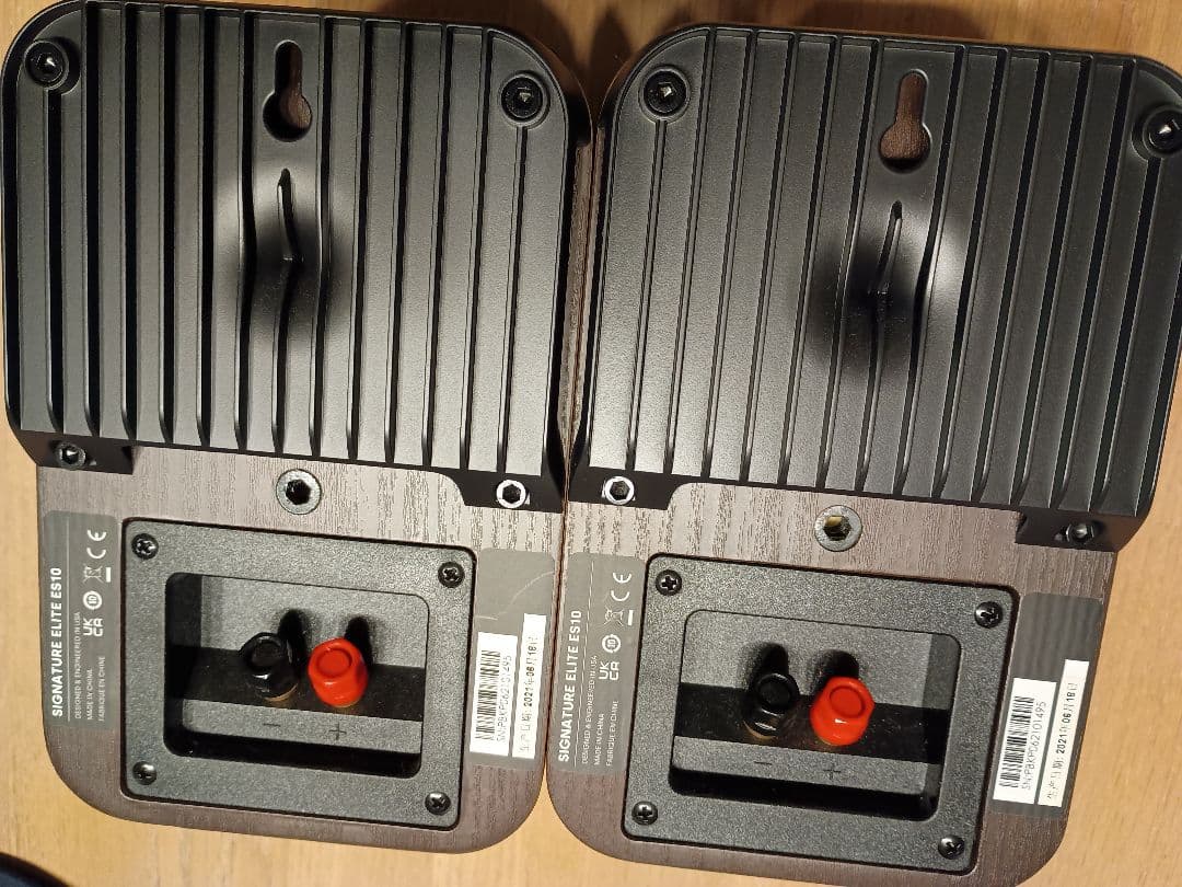 音質最高！●POLK AUDIO●ES10●木目&黒●ES10BRN（2台セット