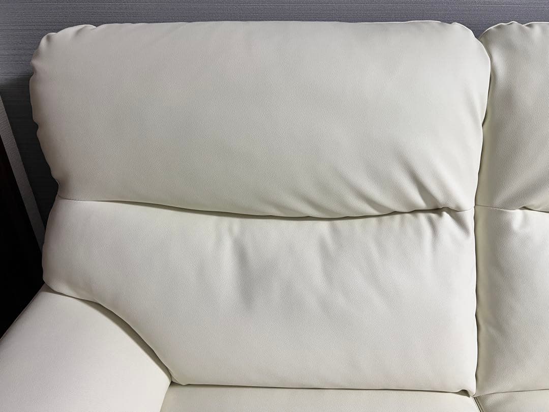 ニトリ 合成皮革 2人掛けソファ