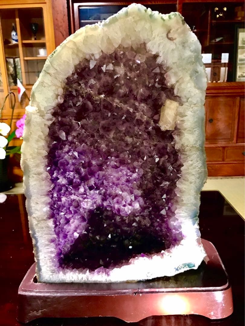 アメジストドーム パワーストーン 紫水晶 天然石 21日に発送！