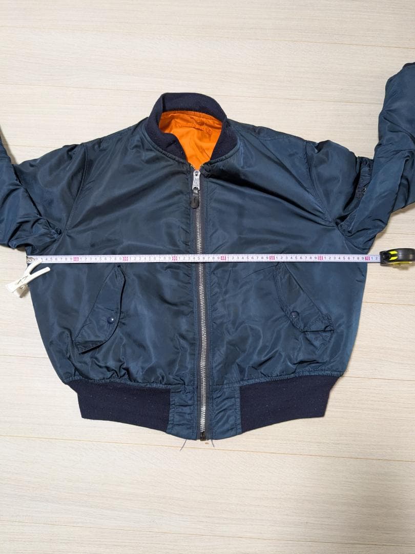 ALPHA　Alpha　 MA1　ma1　希少　紺　ネイビー　90年　USA