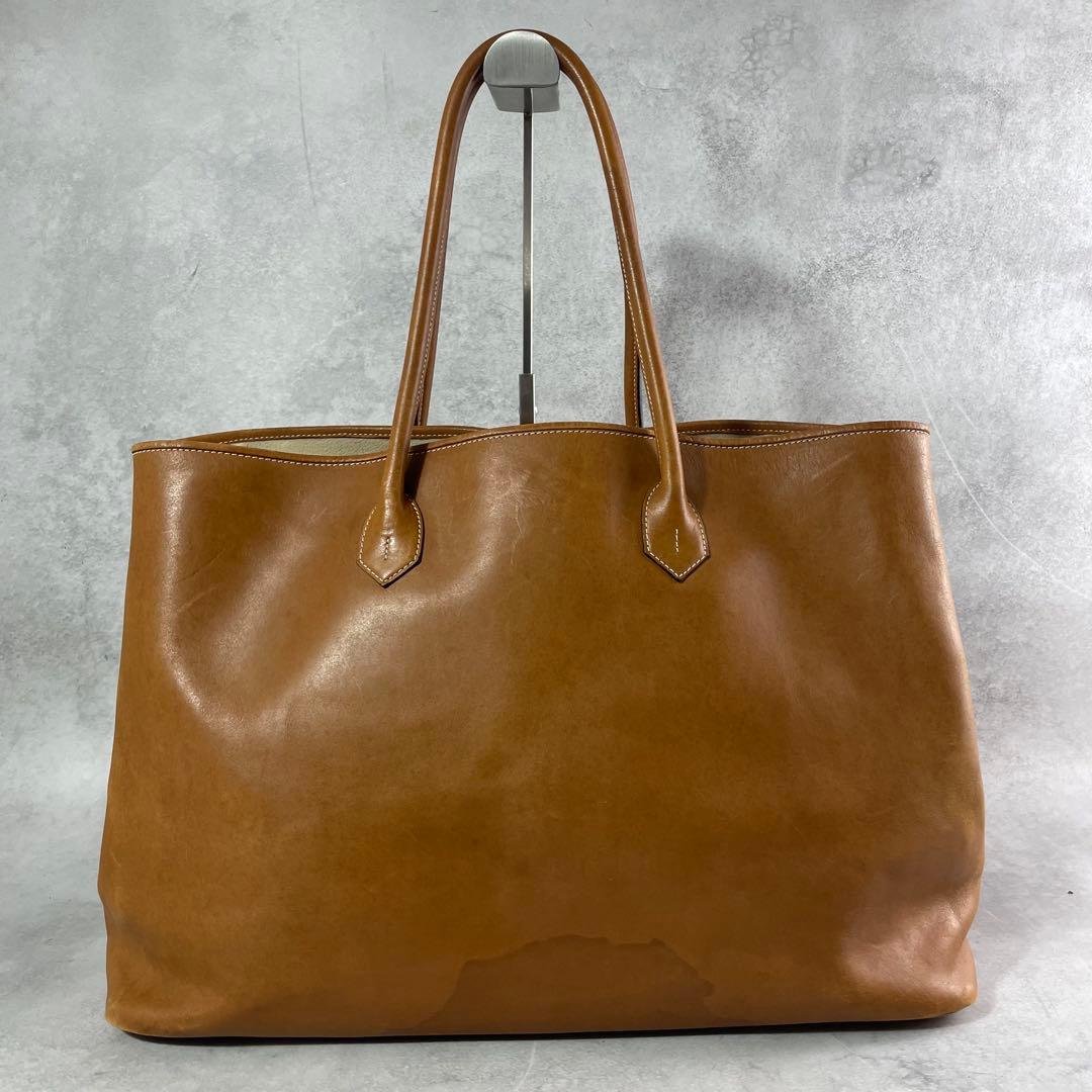 入手困難✨ シセイ cisei トートバッグ レザー ヌメ革 A4資料 大容量