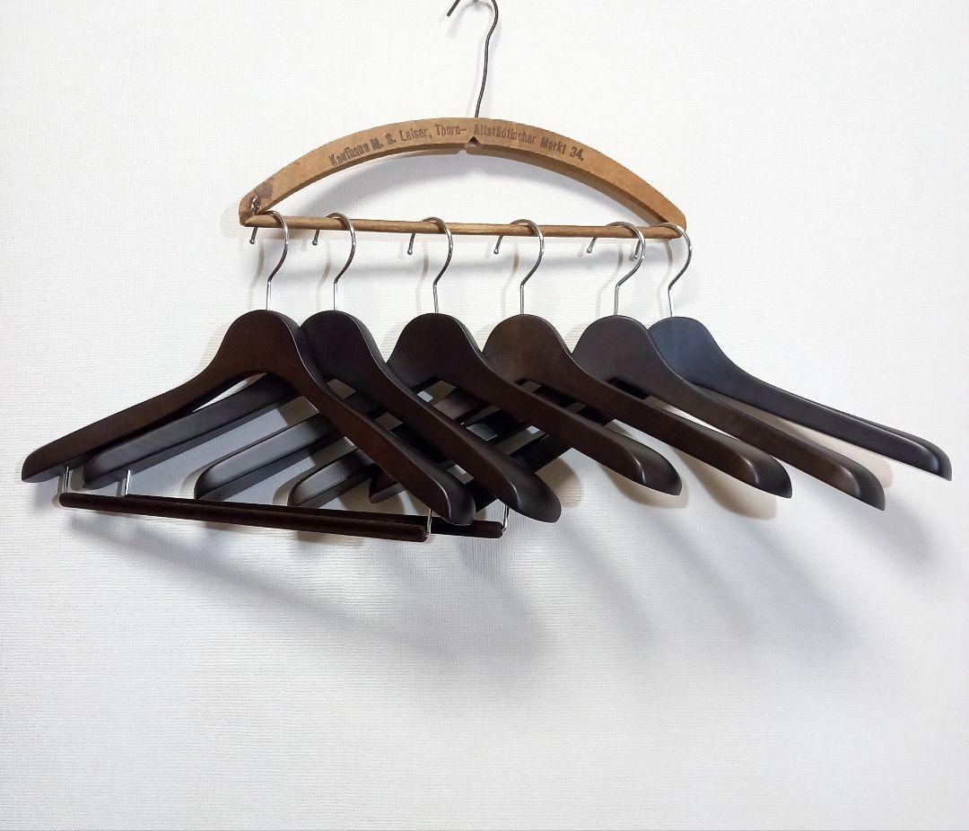 中田ハンガー スーツハンガー ジャケットハンガー コートハンガー 6本セット
