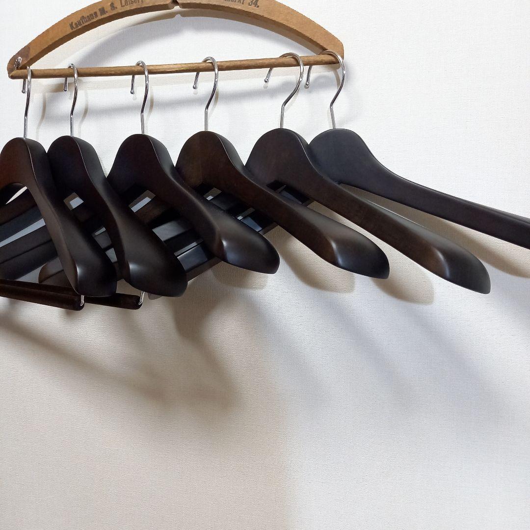 中田ハンガー スーツハンガー ジャケットハンガー コートハンガー 6本セット