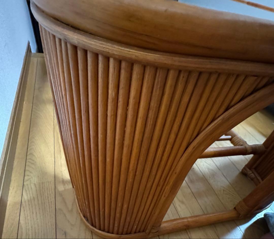 Oliver ラタン座卓 レトロ　ヴィンテージ　センターテーブル