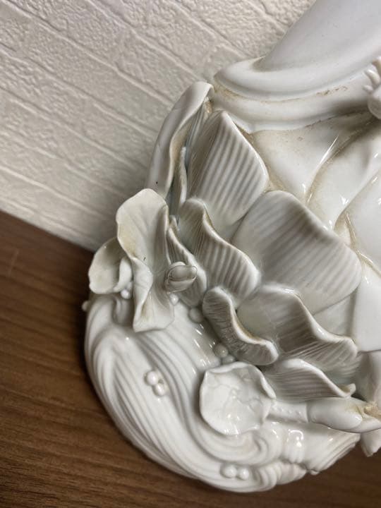 白磁観音　美術品　古美術　仏具　陶磁器　工芸品　骨董