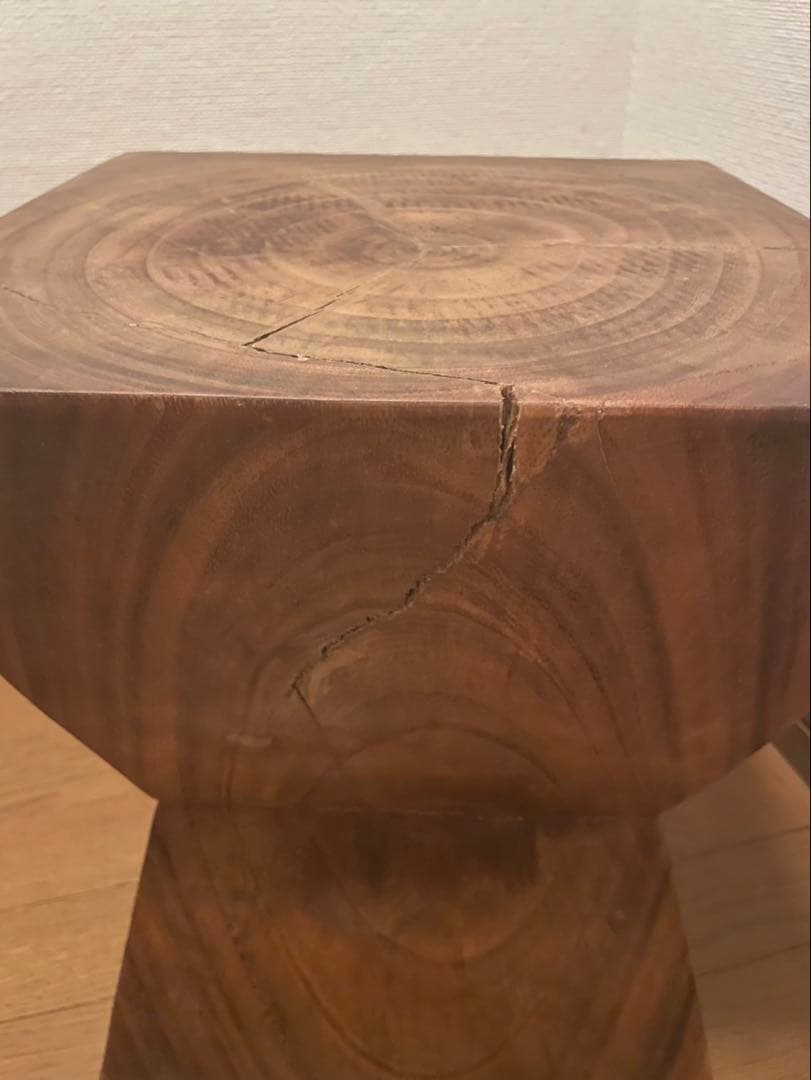 アンティーク木製スツール／椅子／花台