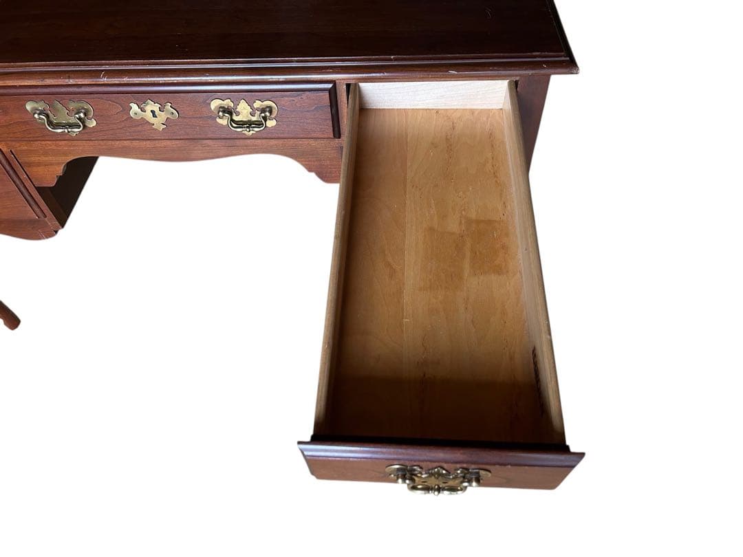 アンティーク オーク材 デスク コンソール 机 猫脚 書斎 学習