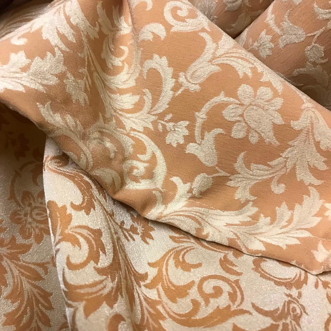 カーテン　幅125cm×丈220cm 2枚 ピンクベージュ