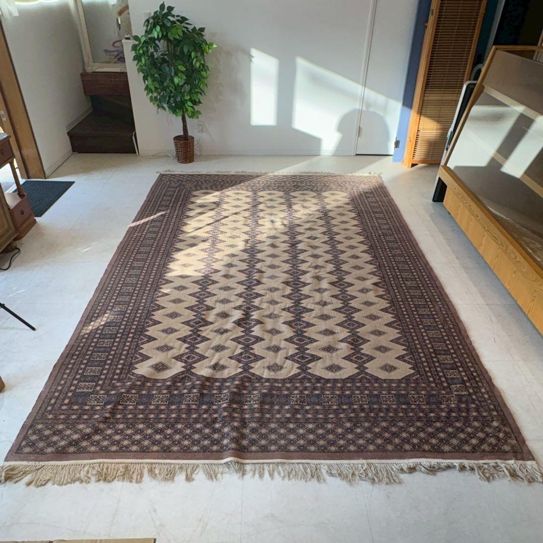 パキスタン　ヴィンテージ　絨毯　ラグ　カーペット　320×215