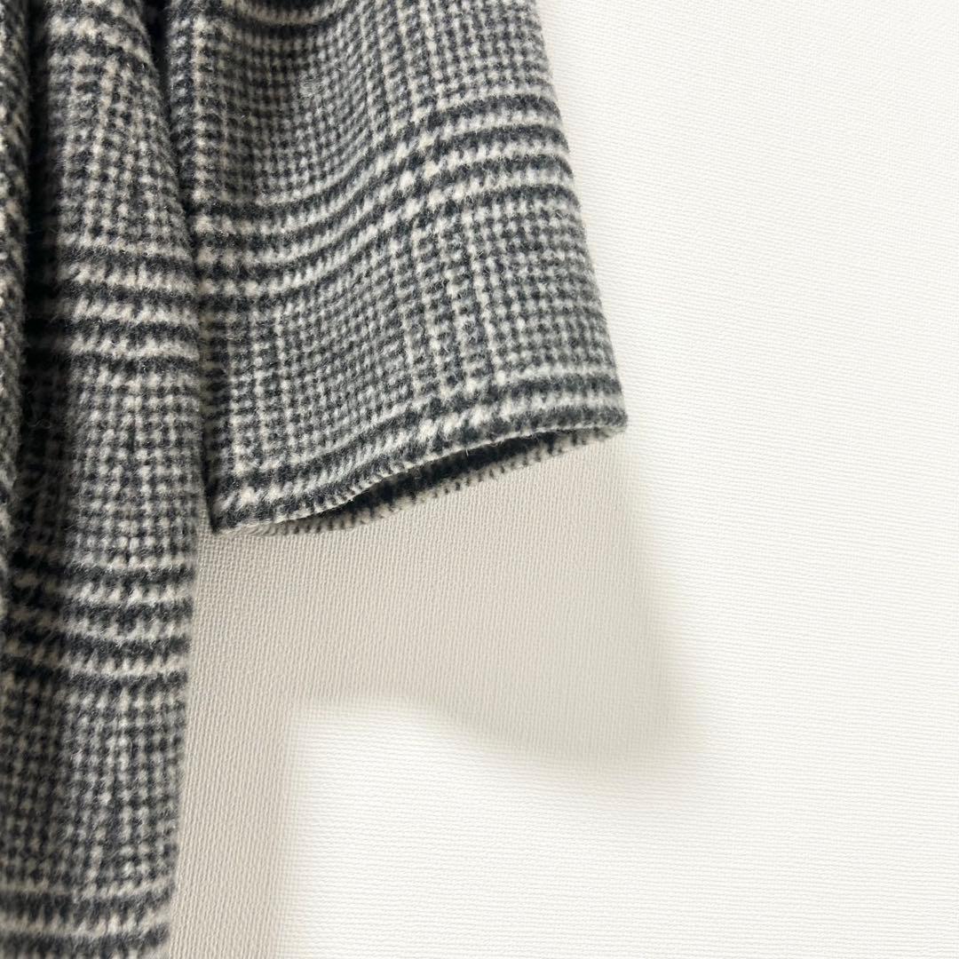 AP STUDIO シャギーグレンチェックオーバーコート