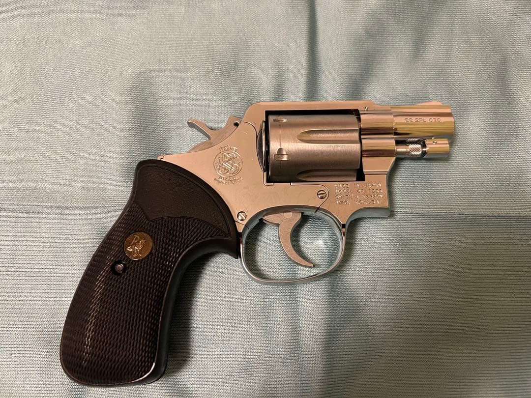 絶版【コクサイ】s&w M64モデルガン+交換用木グリ