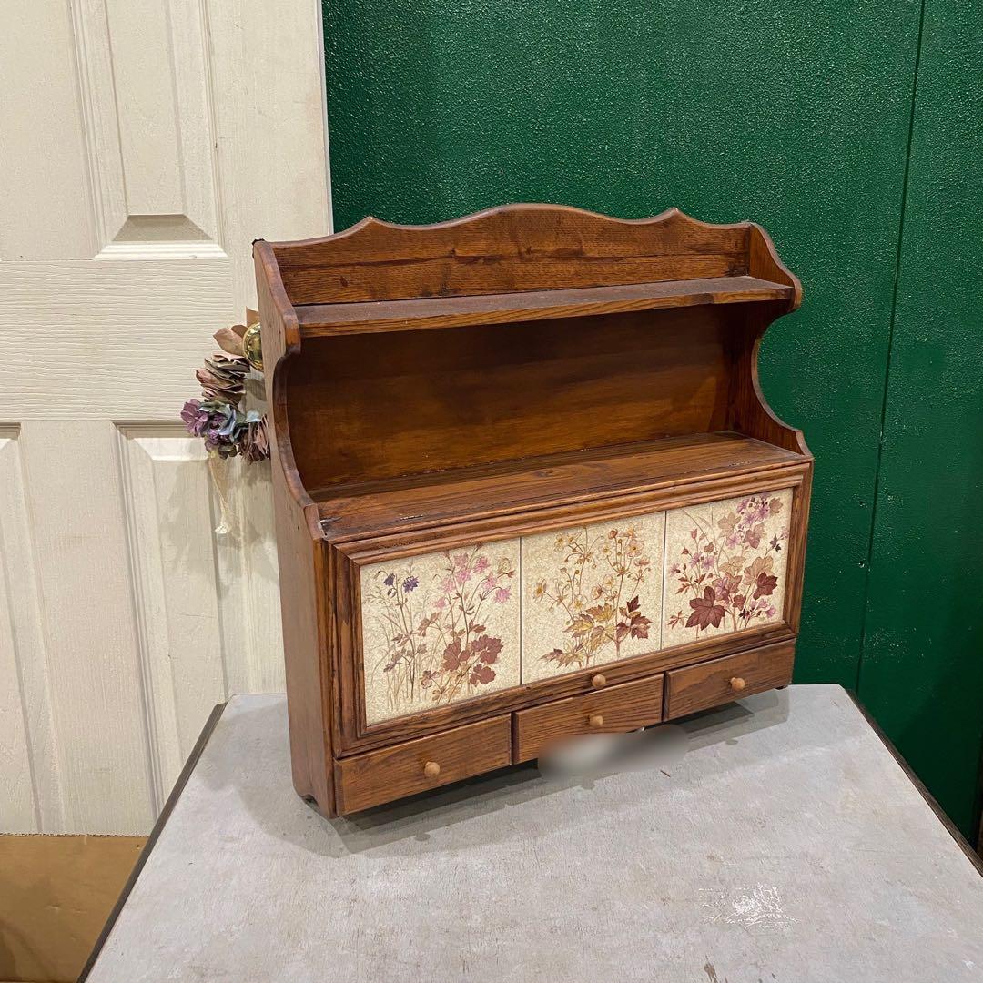 ウォールラック 壁掛け シェルフ 木製ラック インテリア 棚 カントリー