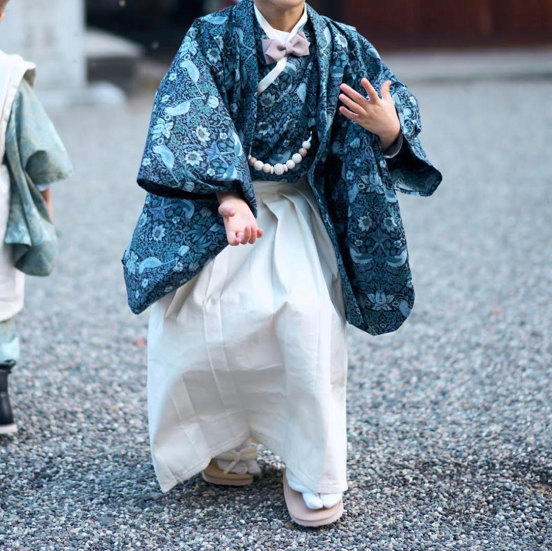 七五三 5歳 男の子 110 ウィリアムモリス ストロベリーシーフ 難あり