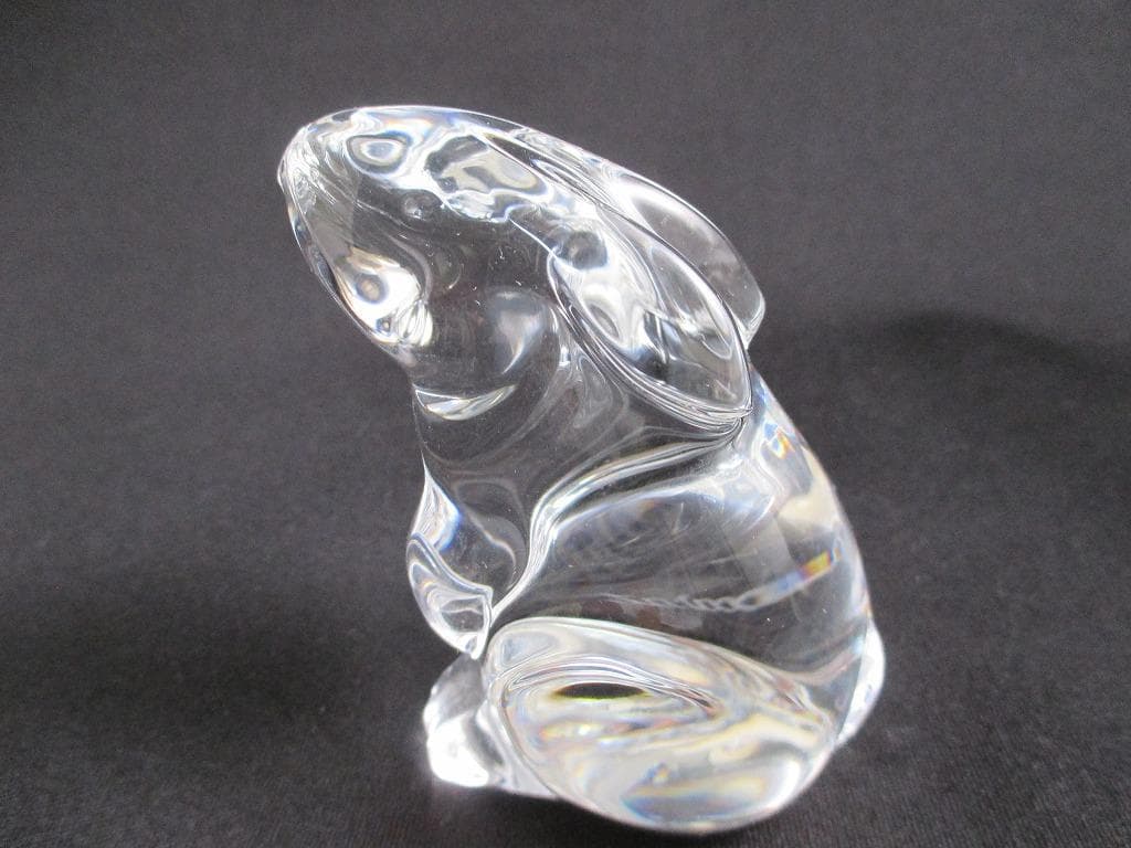 Baccarat バカラ　クリスタル　フィギュリン　兎 　ウサギ　置物　美品