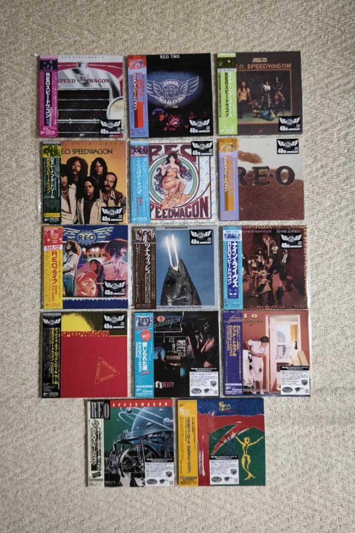 ＲＥＯスピードワゴン／紙ジャケット・オリジナル・アルバム１４枚セット