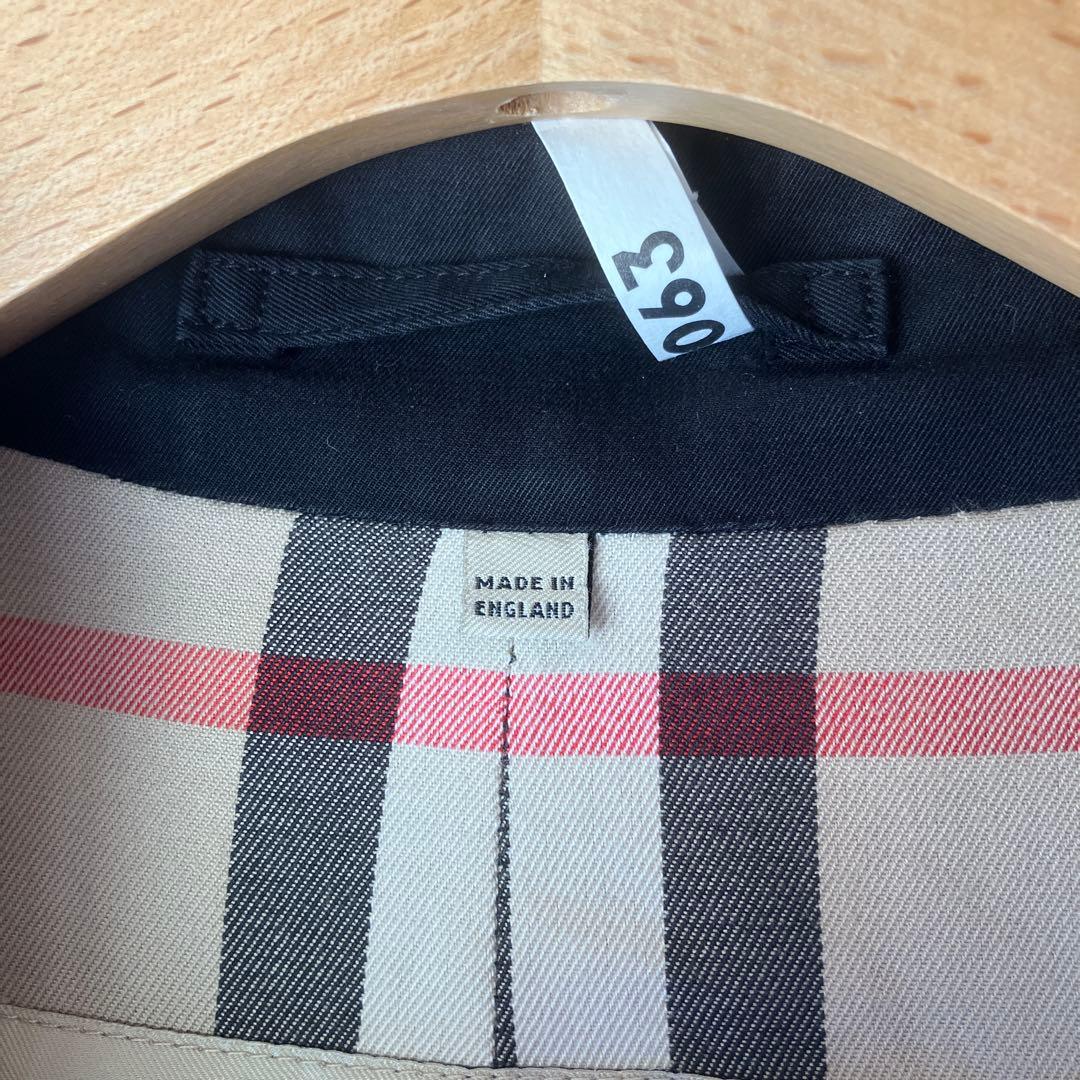 BURBERRY、イングランド製、ステンカラー・コート、サイズ:UK46