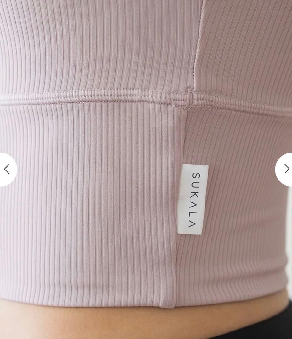 SUKALA バックツイストタンクトップ ブラトップ2枚セットLサイズ ホワイト