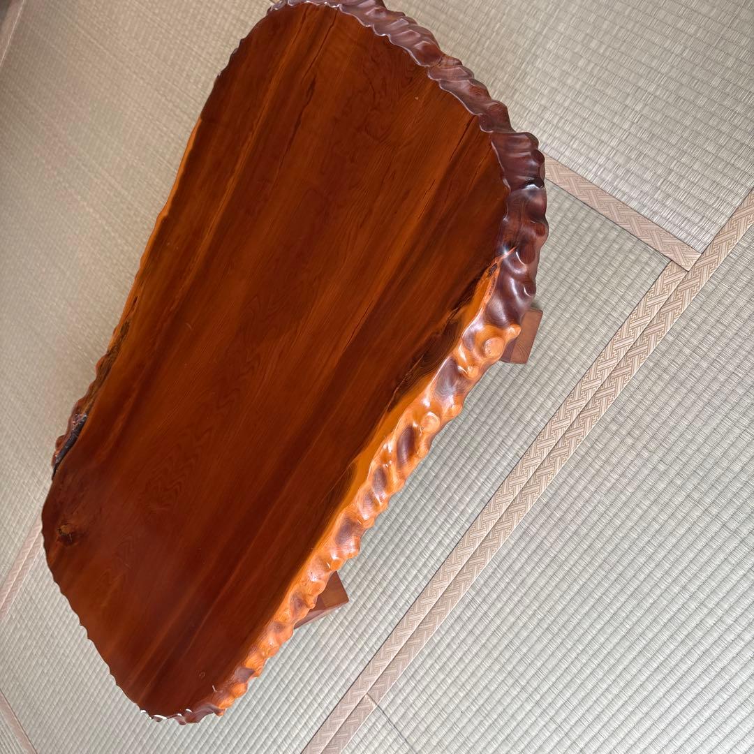 激震価格　最高級　天然無垢一枚板　ローテーブル　座卓　横長　貴重な逸品