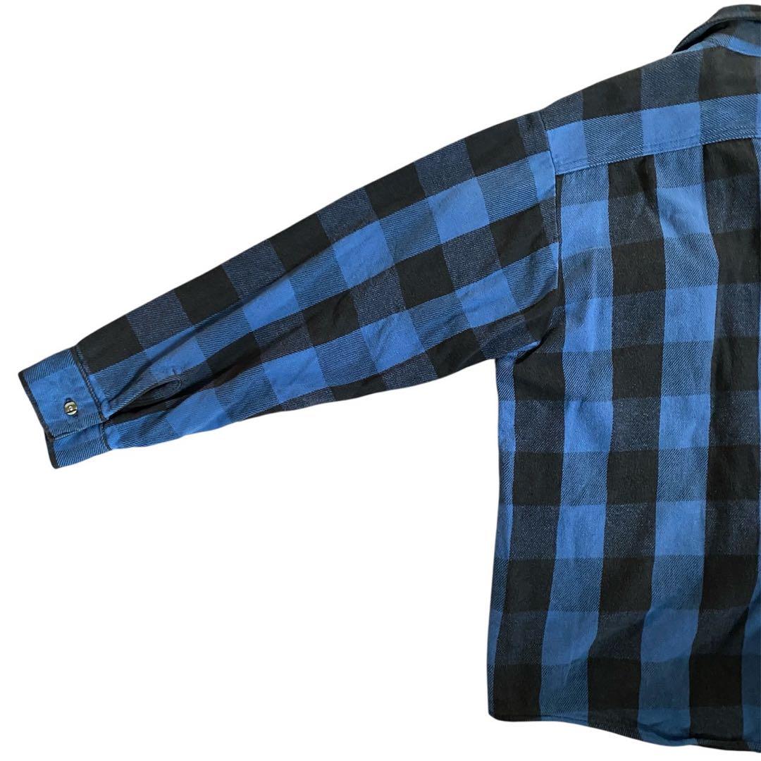 122　FIVE BROTHER 90's ヘビーネル　青　黒　L