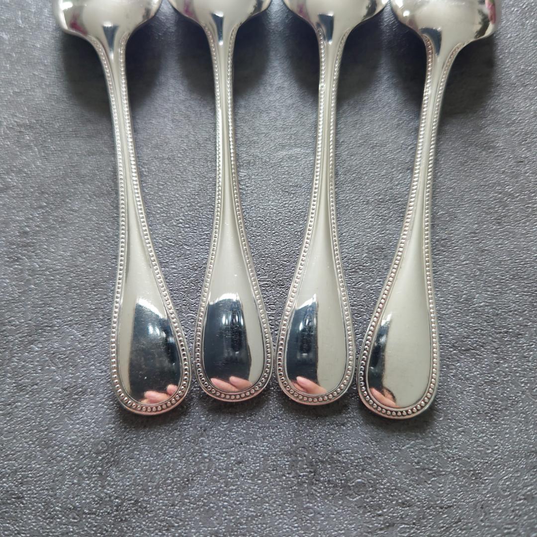 美品 クリストフル パール デミタススプーン 4点