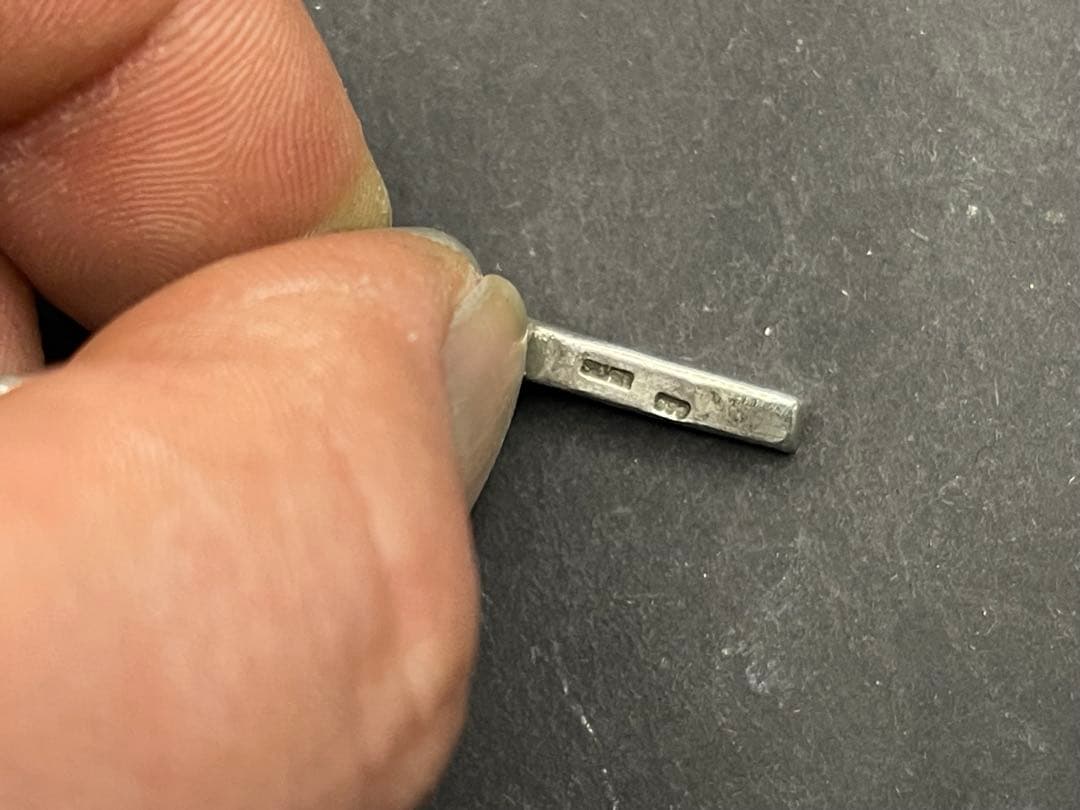 シルバー925製　アンカーチェーンブレスレット　シェーヌダンクル風