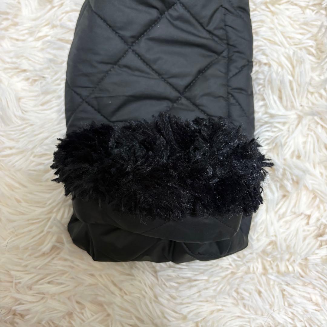 【美品】◆マッキントッシュ◆英国製 キルティングコート 裏地ボア 黒36