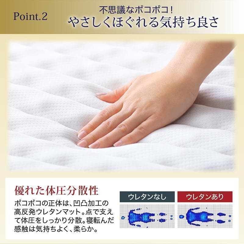 新品 送料込 ダブルベッド 棚 コンセント 収納 マットレス付 保証付 NW