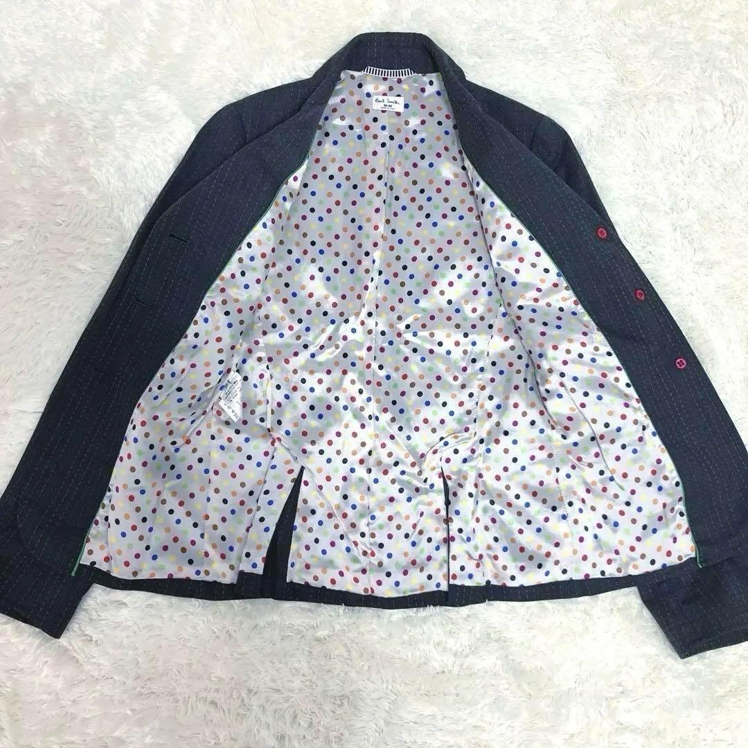 【美品】ポールスミスBLUE レディースセットアップ　スーツ　ドット　M相当