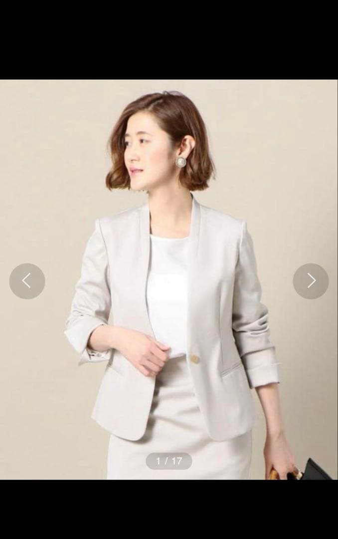 BEAUTY&YOUTH ノーカラーパンツスーツ