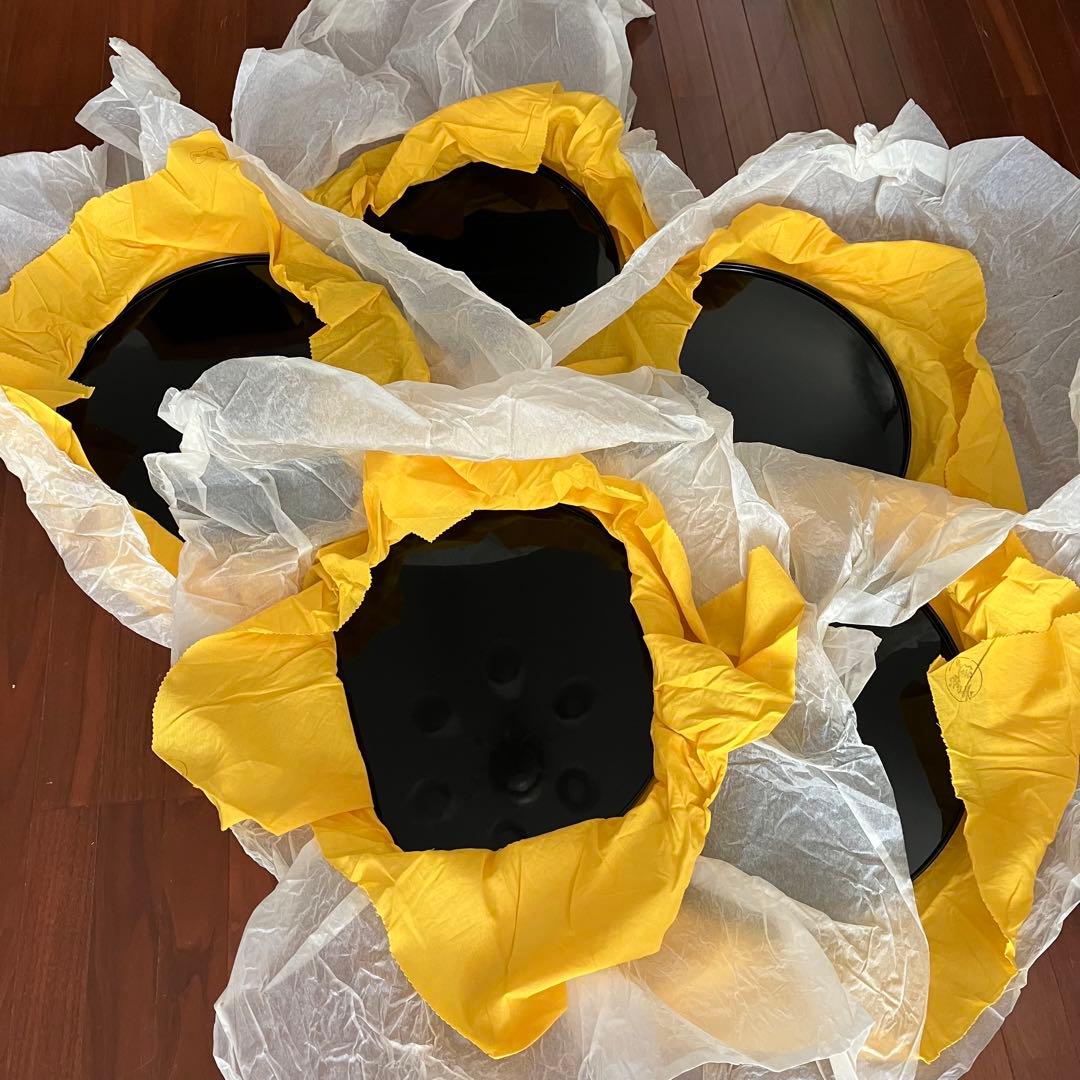 輪島塗　半月卓上膳　② 5 客　慶塚漆器工房　慶塚作