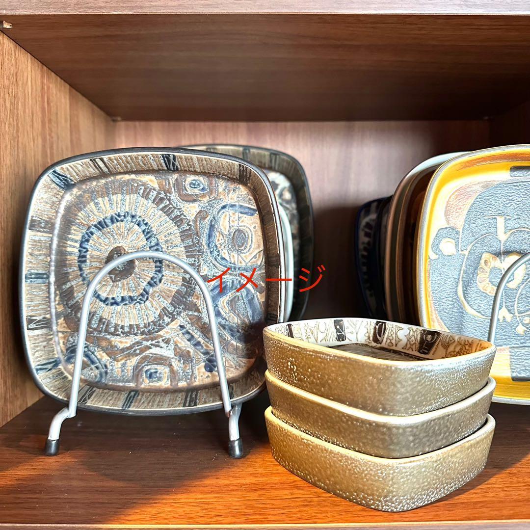 北欧ヴィンテージ　ロイヤルコペンハーゲン バッカトレイ(中)17cm 角皿