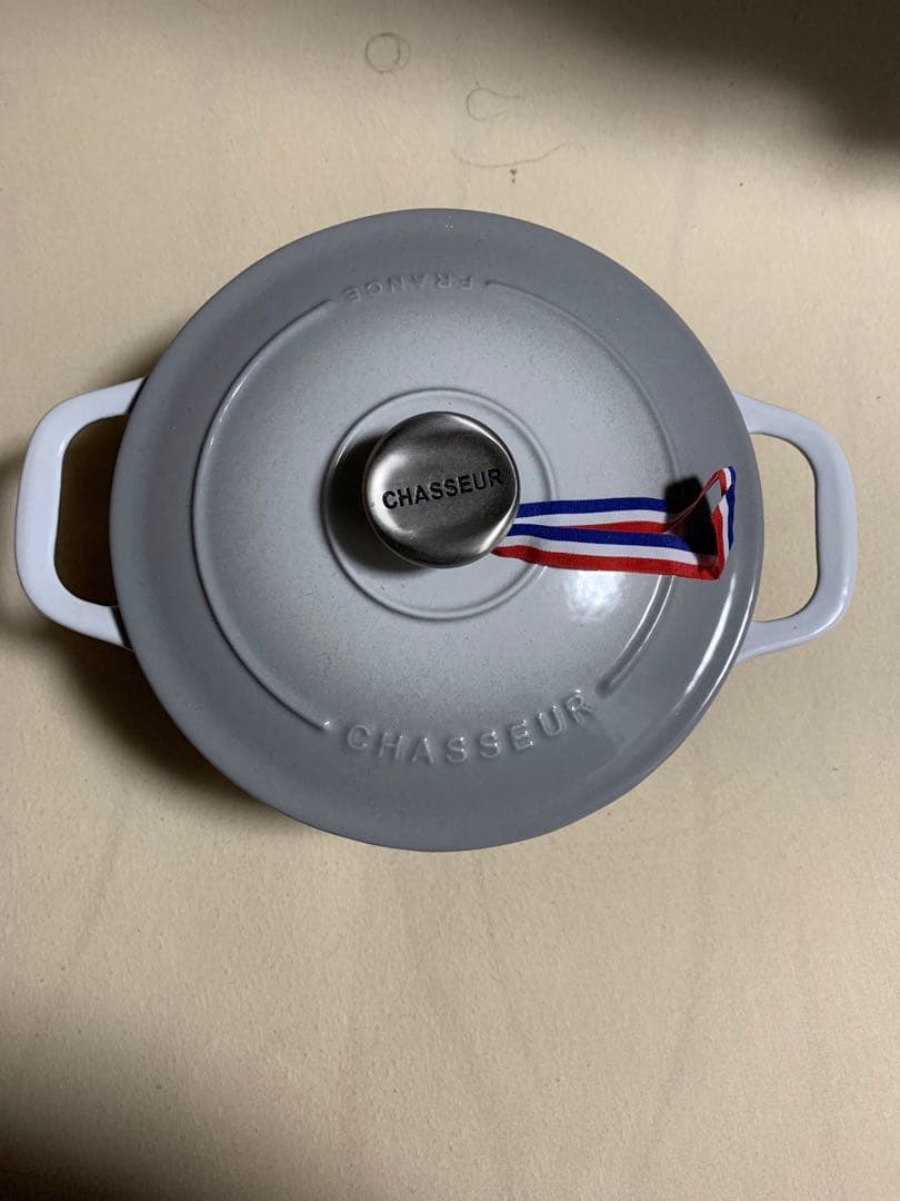 Chasseurサブライムラウンドキャセロール 18cm セレスティアルグレー