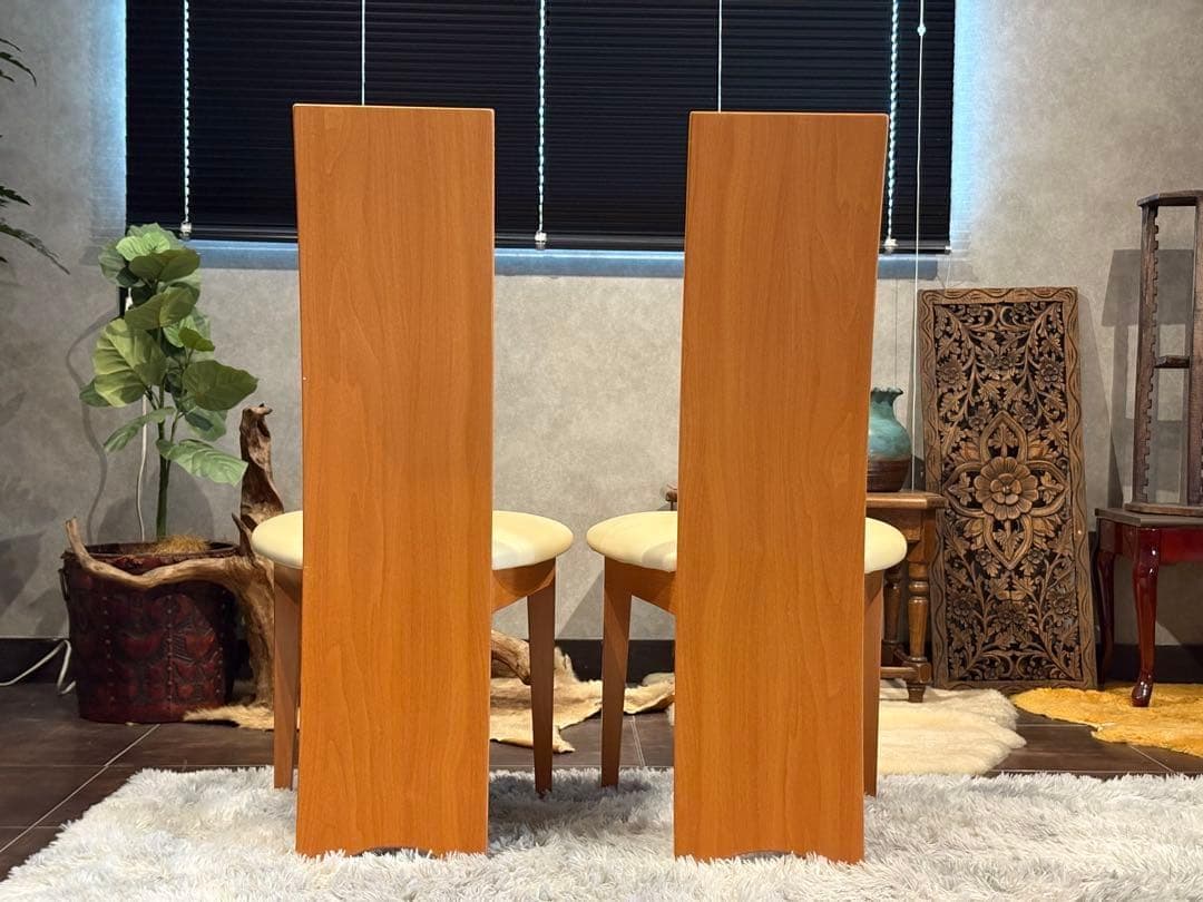 美品　高級家具　チェア　シンプル　モダン　PAKSNWI ハイバックチェア　YZ