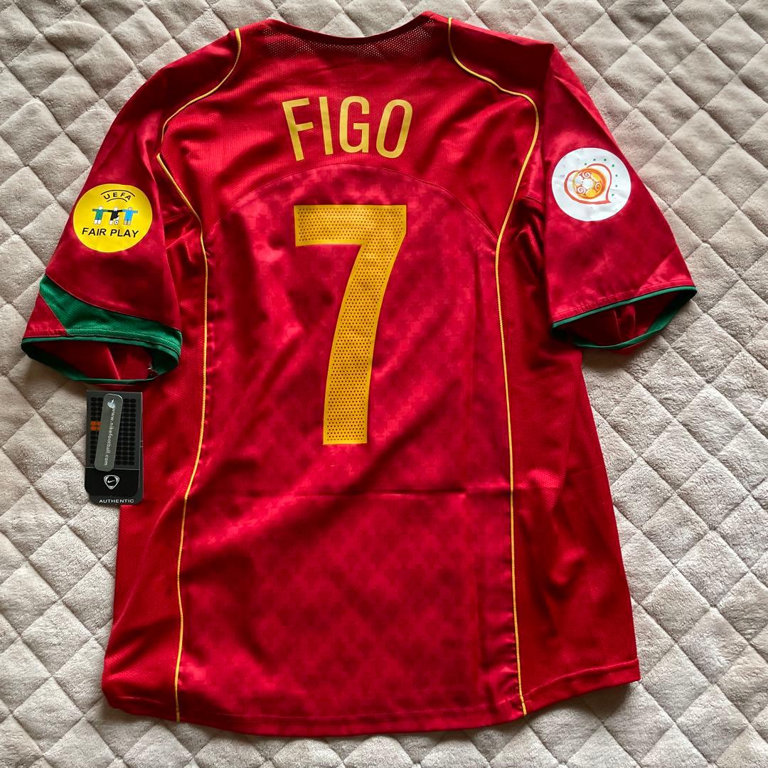 デッドストック ポルトガル代 フィーゴ 7番 ユーロ2004決勝マッチデイパッチ